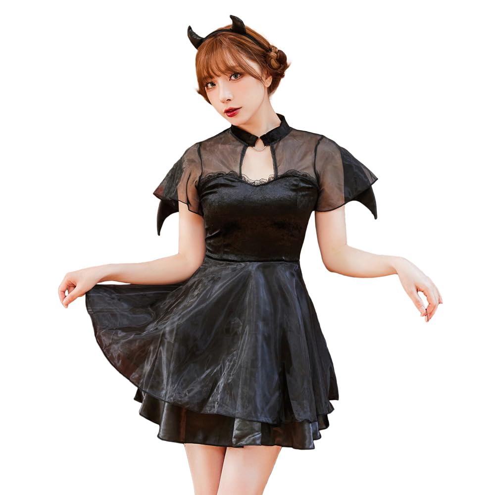 Amazon.co.jp: [ブライトララ] ハロウィン コスプレ 仮装 デビル